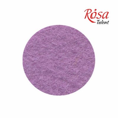 Фетр листковий (поліестер), 21,5х28 см, Фіолетовий пастельний, 180г/м2, ROSA Talent 4823064954111 фото