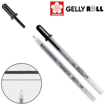 Ручка гелева, GLAZE 3D-ROLLER, Чорний, Sakura 084511383951 фото