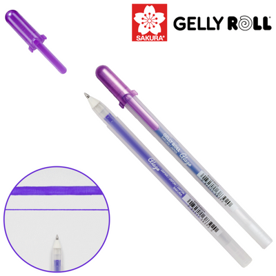 Ручка гелева, GLAZE 3D-ROLLER, Фіолетовий, Sakura 084511383920 фото