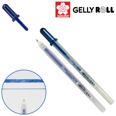 Ручка гелева, GLAZE 3D-ROLLER, Королівський синій, Sakura 084511384897 фото