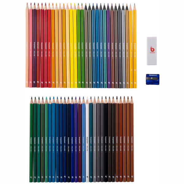 Набір кольорових олівців SMALL ARTISTS, 58шт., ластик, стругачка, мет.коробка, Bruynzeel 8712079469481 фото