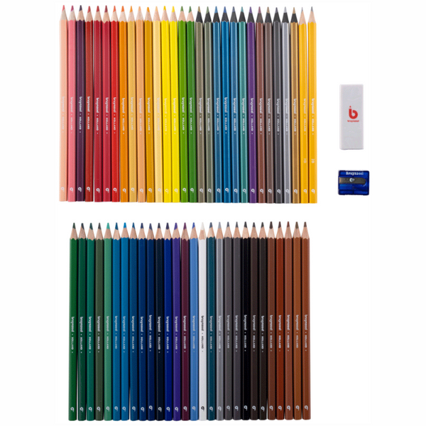 Набір кольорових олівців CREATIVE ARTISTS, 58 шт., ластик, стругачка, мет.коробка, Bruynzeel 8712079469498 фото