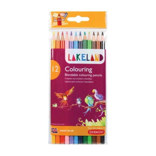Набір кольорових олівців Lakeland Colouring, 12 кол., в блістері. коробці, Derwent 5010255333568 фото