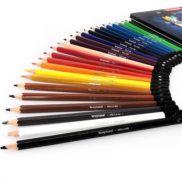 Набір кольорових олівців Темний 24 шт, Bruynzeel 8712079411787 фото