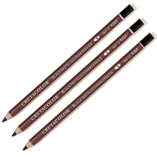 Набір олівців для рисунку, Чорний, 3 шт,Cretacolor 9014400201548 фото
