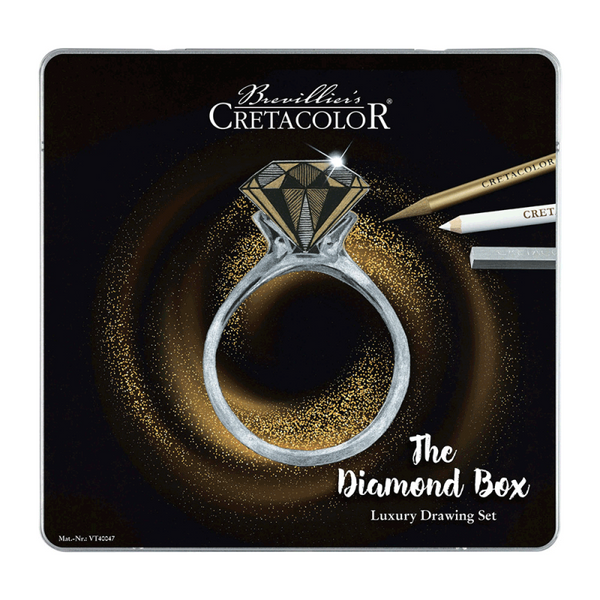 Набір кольорових олівців THE DIAMOND BOX, 15шт., мет.кор., Cretacolor 9014400325237 фото
