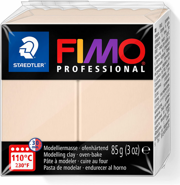 Пластика professional, бежева, 85г, Fimo 4007817096635 фото